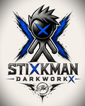 STIXKMAN DARKWORX Shadow Tee — White